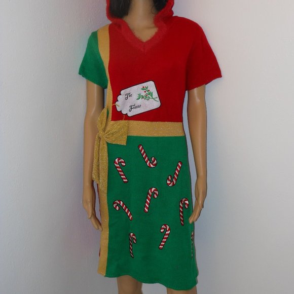 NO BOUNDARIES SIZE 3X MULTI-COLOR CHRISMAS DRESS - Picture 1 of 6